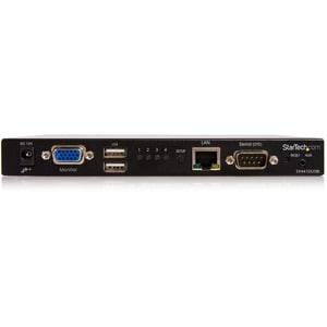 StarTech.com 4 Port USB VGA IP KVM Switch with Virtual Media - 4 Computer(s) - SVGA - 1920 x 1440 - 1 x Network (RJ-45) - 