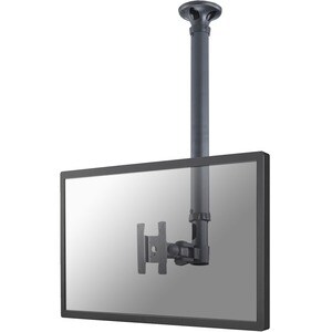 Neomounts Neomounts Pro FPMA-C100 Ceiling Mount for Flat Panel Display - Black - Height Adjustable - 25.4 cm to 68.6 cm (2