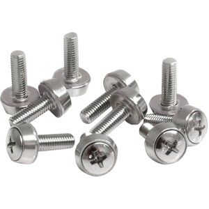 StarTech.com 50 Pkg M5 Mounting Screws for Server Rack Cabinet - Rack Screw - Silver - 50 / Pack