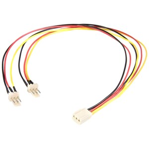 StarTech.com 30,5cm / 30cm TX3 Fan Power Splitter Cable - TX3 Splitter Cable - Connect two 3-pin (TX3) fans to a single po