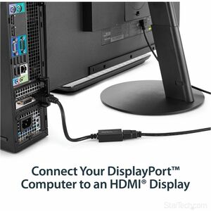 StarTech.com Adaptateur Vidéo DisplayPort® vers VGA - Convertisseur DP - 1920x1200 - Noir