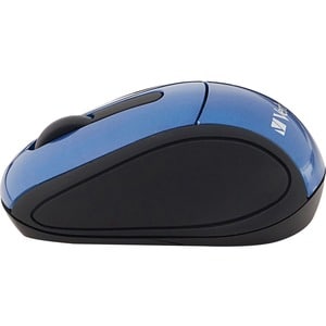 Verbatim Wireless Mini Travel Optical Mouse - Blue - Radio Frequency - USB - 1600 dpi - Scroll Wheel