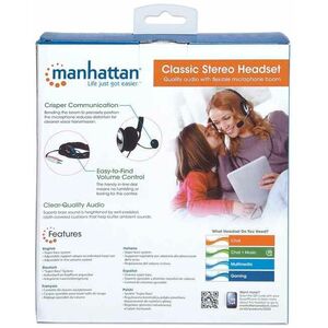Manhattan Auriculares Classic 175555 - Manhattan Auriculare Estéreo Classic