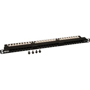 Eaton Tripp Lite Series 24-Port 0.5U Rack-Mount Cat6/Cat5 110 Patch Panel 568B, RJ45 Ethernet, TAA - 568B, RJ45 Ethernet"