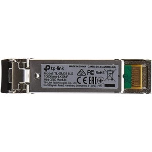 TP-LINK TL-SM311LS - Gigabit SFP module - 1000Base-LX Single-mode Fiber Mini GBIC Module - Up to 10km distance - Plug and 