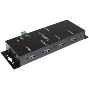 StarTech.com 4 Port Industrial USB 3.0 Hub - 5Gbps - Mountable - Rugged USB Hub - Add 4 external,wall mountable USB 3.0 po