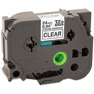 Brother TZes151 Label Tape - 23.88 mm Width x 7.99 m Length - Permanent Adhesive - Direct Thermal, Thermal Transfer - Clea