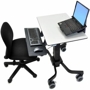 Ergotron TeachWell Computerwagen - 17,46 kg Belastbarkeit - 4 Rollen - Pulverbeschichteter Stahl, Hochwertiger Kunststoff,