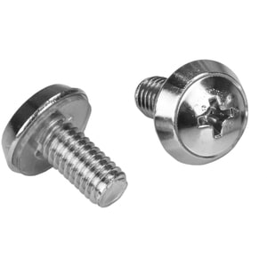 StarTech.com 100 Pkg M6 Mounting Screws and Cage Nuts for Server Rack Cabinet - Rack Screw, Cage Nut - Stainless Steel - S