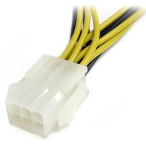 StarTech.com Câble répartiteur d'alimentation PCI Express 15 cm - Pour PCI Express Card - PCI-E / PCI-E - Jaune - 1