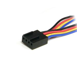 Star Tech.com 12in 4 Pin PWM Fan Extension Power Y Cable - F/M - Connect two 4-pin (PWM) Fans to a Single Connector on the