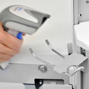Ergotron Cart, Bar Code Scanner Handheld Scanner Holder - Steel, Aluminium - 1.40 kg Load Capacity - Durable, Easy to Clean