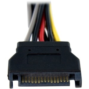 StarTech.com 15cm SATA Power Y Splitter Cable Adapter - M/F - 15cm SATA power Y Cable - 15cm SATA power Splitter - For Dis