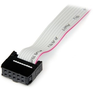 StarTech.com 40cm 16in. 9 Pin Serial Male to 10 Pin Motherboard Header Slot Plate - motherboard Serial Port Adapter - Firs