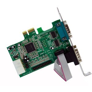StarTech.com 2S1P Native PCI Express Parallel Serial Combo Card with 16550 UART - PCIe 2x Serial 1x Parallel RS232 Adapter