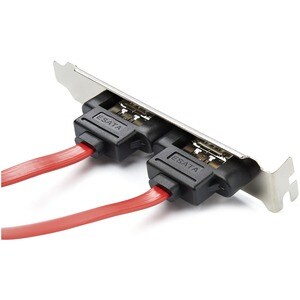 StarTech.com Supporto slot piastra SATA con 2 porte eSATA - Cable for Computer, Box per disco rigido, Disco rigido esterno