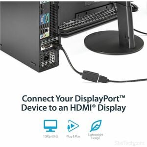 StarTech.com Adattatore da DisplayPort a HDMI 1080p Passivo - Convertitore Video da DP a HDMI per Monitor/Display - Certif