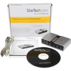StarTech.com Scheda audio esterna adattatore audio USB 7.1 con audio digitale SPDIF - C-Media - USB 2.0 - 48 kHz Velocità 