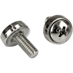 StarTech.com 100 Pkg M5 Mounting Screws and Cage Nuts for Server Rack Cabinet - Rack Screw, Cage Nut - Stainless Steel - S