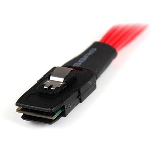 StarTech.com 50cm Serial Attached SCSI SAS Cable - SFF-8087 Plug to 4x Latching SATA (female) - Mini SAS to SATA Cable - C