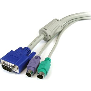 StarTech.com 1.8 m 3-in-1 PS/2 KVM Extension Cable - Extension Cable - Shielding