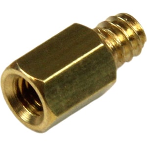 StarTech.com Replacement PC Mounting #6-32 to M3 Metal Jack Screw Standoff 50 Pack - Jackscrew Standoff - 6 - 4 mm - Hex -