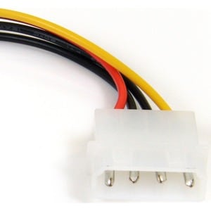 StarTech.com 6in 4 Pin LP4 to Right Angle SATA Power Cable Adapter - For Hard Drive - SATA / LP4 - 1