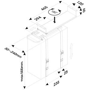 Neomounts Neomounts Pro CPU D050BLACK CPU Mount - Black - Height Adjustable - 13.61 kg Load Capacity