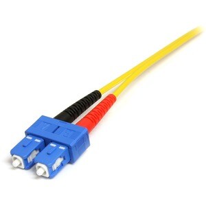 StarTech.com 1m Fiber Optic Cable - Single-Mode Duplex 9/125 LSZH Fiber Jumper Cord - LC/SC - 1m - 2 x LC Male - 2 x SC Male