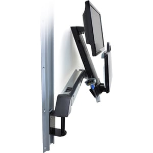 Ergotron StyleView 45-273-026 Multi Component Mount for Flat Panel Display, Keyboard, CPU - Polished Aluminum - Height Adj