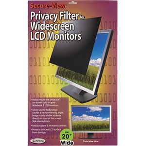 Kantek LCD Monitor Blackout Privacy Screens Black - For 18.5" Widescreen Monitor, Notebook - 16:9 - Anti-glare - 1 Pack 18