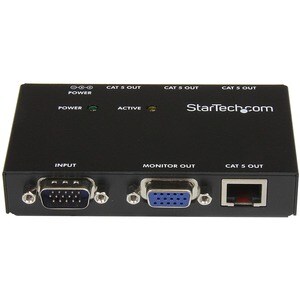 StarTech.com 4 Port VGA Over CAT5 Video Extender - 450ft (150m) - 1 Input Device - 150 m Range - 4 x Network (RJ-45) - 1 x