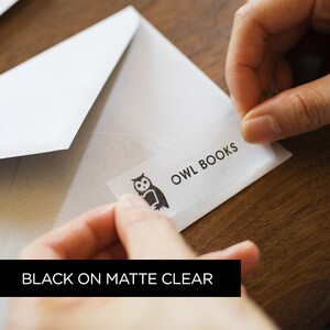 Brother TZe Premium TZe-M31 Label Tape - 12 mm Width - Thermal Transfer - Premium Matte Clear - Laminated