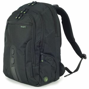 Targus EcoSpruce TBB013EU Carrying Case (Backpack) for 39.6 cm (15.6") Notebook, Business Card - Black, Green - Polyester 