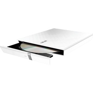 Asus SDRW-08D2S-U DVD-Writer - External - Retail Pack - White - DVD-RAM/±R/±RW Support - 24x CD Read/24x CD Write/16x CD R