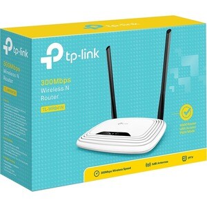 TP-Link TL-WR841N Wi-Fi 4 IEEE 802.11n  Wireless Router - 2.48 GHz ISM Band - 2 x Antenna - 37.50 MB/s Wireless Speed - 4 