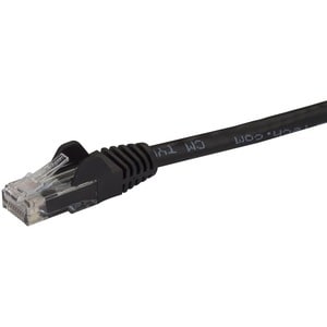 StarTech.com 15 ft Black Snagless Cat6 UTP Patch Cable - Category 6 - 15 ft - 1 x RJ-45 Male Network - 1 x RJ-45 Male Netw