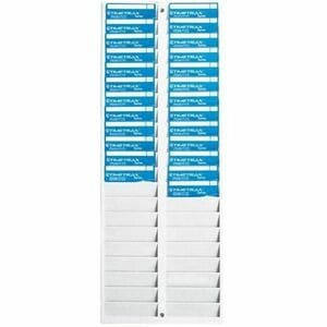 Pyramid 500-4 40-Pocket Employee ID Badge Rack - 40 x Card - 40 Pocket(s) - Compartment Size : 3.50" (88.90 mm) x 1" (25.4