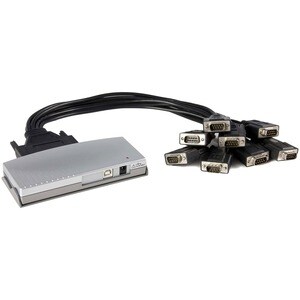 StarTech.com 8 Port USB 2.0 auf Seriell RS232 / DB9 Adapter / Konverter - USB - Stecker - Schwarz
