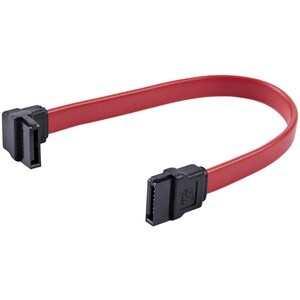 StarTech.com 6in SATA to Left Angle SATA Serial ATA Cable - 1 x Female SATA - 1 x Female SATA - Red