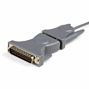 StarTech.com Cable Adaptador de 0.9m USB a Serial Serie DB9 DB25 RS232 - Gris