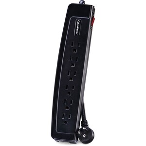 CyberPower CSP606T Professional 6-Outlets Surge Suppressor 6FT Cord and TEL - Plain Brown Boxes - 6 x NEMA 5-15R - 1350 J 