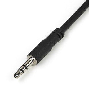 StarTech.com Slim Stereo Splitter Cable - 3.5mm Male to 2x 3.5mm Female - Split one headphone jack into two separate jacks