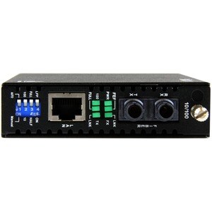 StarTech.com 10/100 Mbps Multi Mode Fiber Media Converter ST 2 km - Convert and extend a 10/100 Mbps Ethernet connection u
