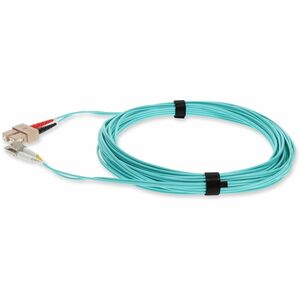 AddOn 3m LC (Male) to SC (Male) Aqua OM3 Duplex Fiber OFNR (Riser-Rated) Patch Cable - 100% compatible and guaranteed to work