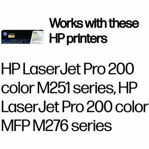 HP 131A (CF212A) Original Laser Toner Cartridge - Single Pack - Yellow - 1 Each - 1800 Pages