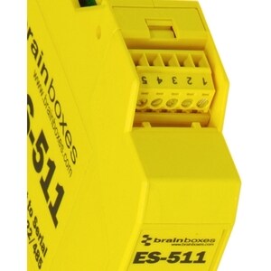 Brainboxes Industrial Ethernet to Serial 1xRS232/422/485 - DIN Rail Mountable - PC, Linux - 1 x Number of Serial Ports Ext