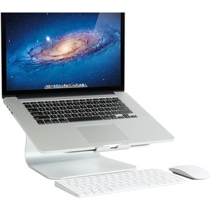 Rain Design mStand360 Laptop Stand w/ Swivel Base - Silver - mStand360 with swivel base transforms your notebook into a st