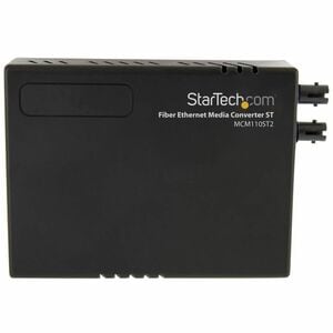 StarTech.com 10/100 Mbit/s Fast Ethernet Multimode ST LWL / Glasfaser Kupfer Medienkonverter - 2km - 2 Anschluss(e) - 1 x 