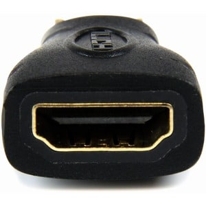 Adaptateur Mini HDMI vers HDMI - Convertisseur HDMI 1.4 Haut Débit Ultra HD 4K 30Hz - Connecteurs Plaqués Or - Noir - 4096